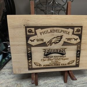 Philadelphia eagles football cutting board
